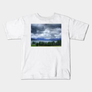 Clouds over the Tegernsee Kids T-Shirt